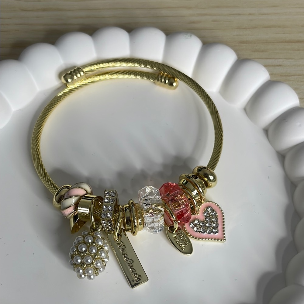 Elegant Gold Charm Bracelet
